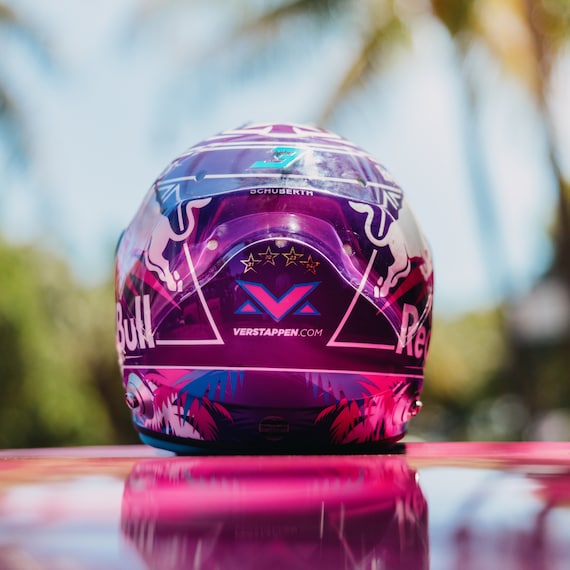 Max Verstappen Red Bull Racing 2026 Miami GP Helmet- 1:4 Model