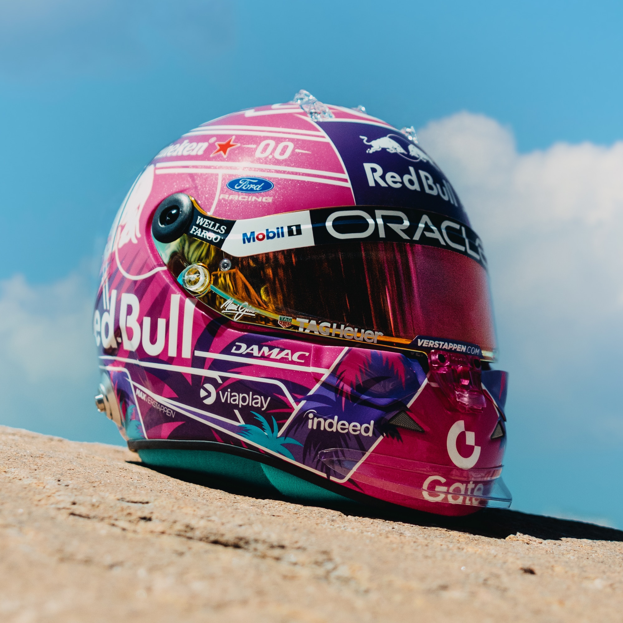 Max Verstappen Red Bull Racing 2026 Miami GP Helmet- 1:2 Model